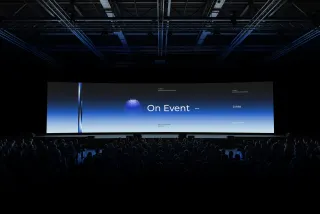 Panoramic Stage Screen Mockup