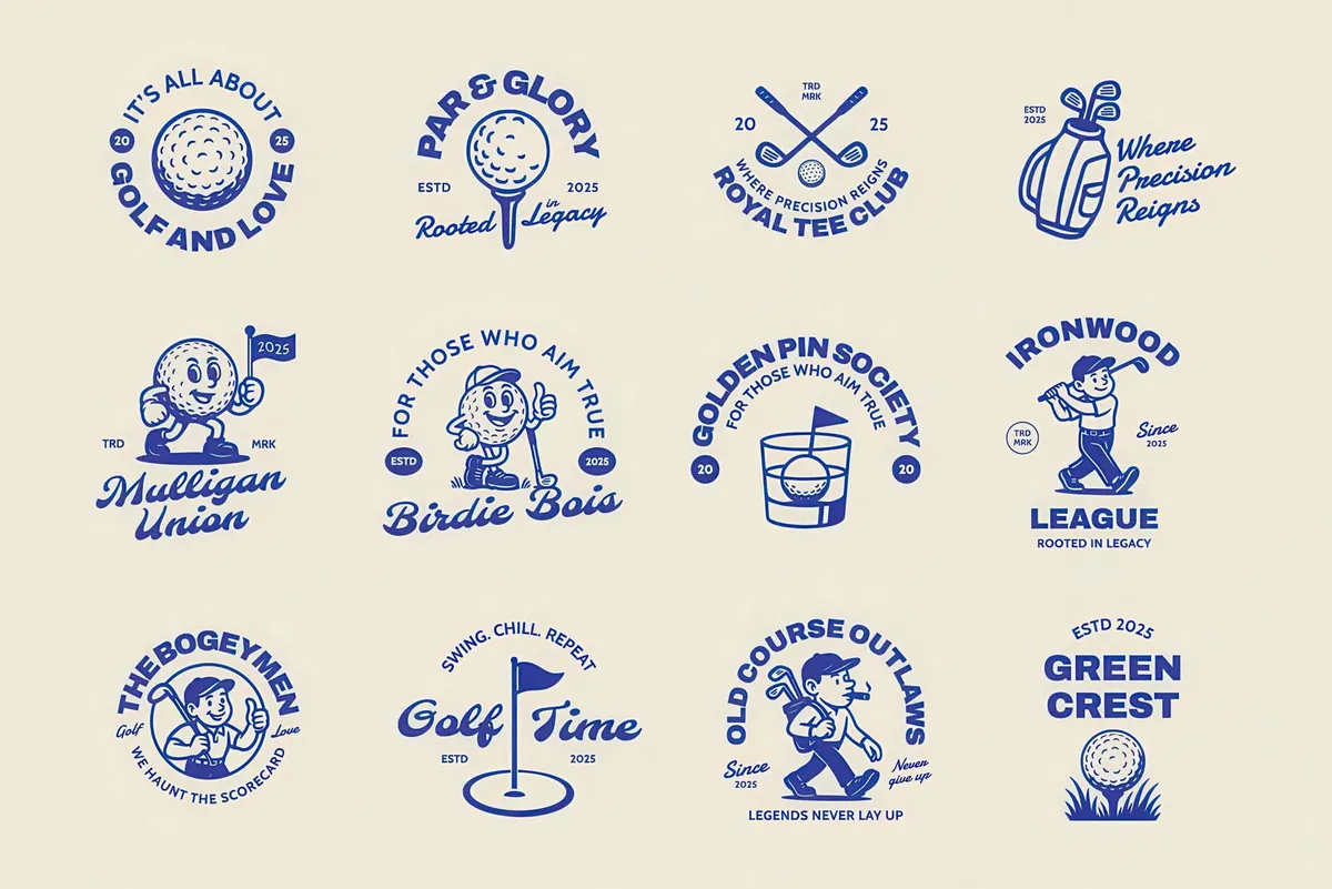 Golf Graphic Vector Collection