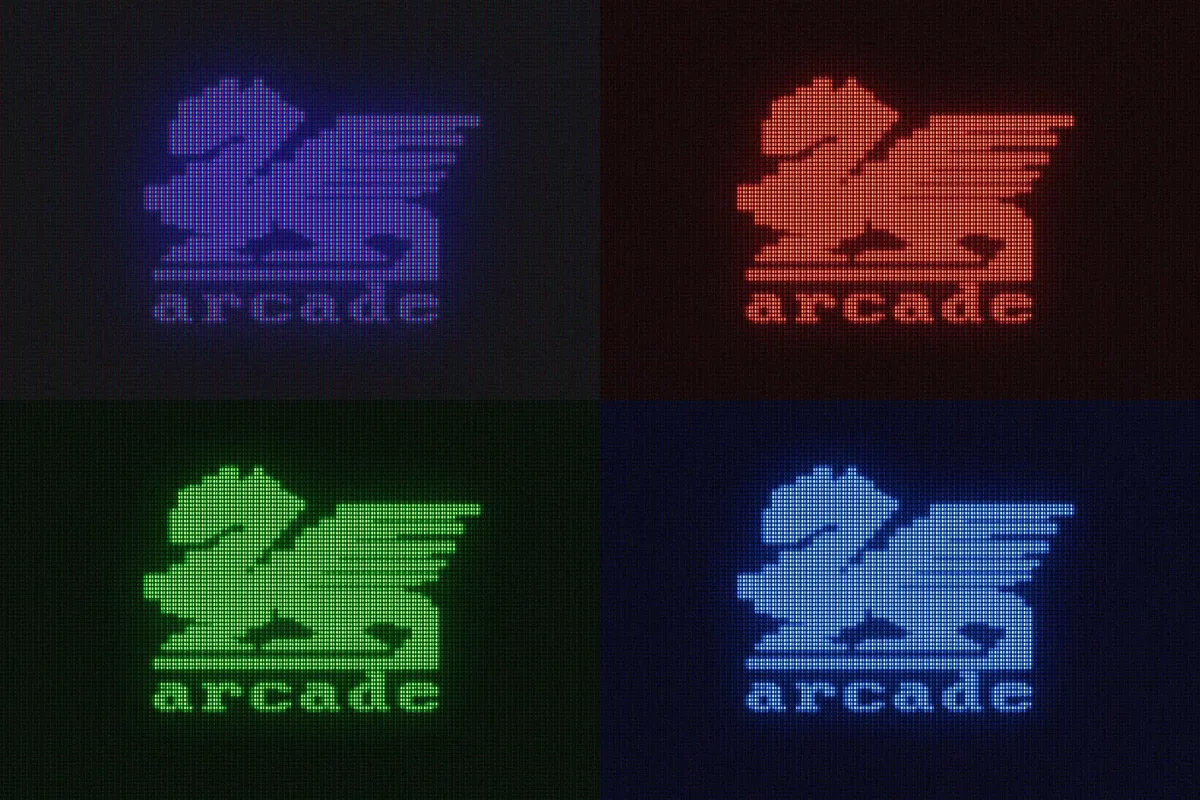 CRT Monitor Text & Logo Effect