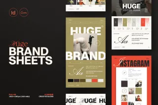 HUGE - Brand Identity Sheets Template
