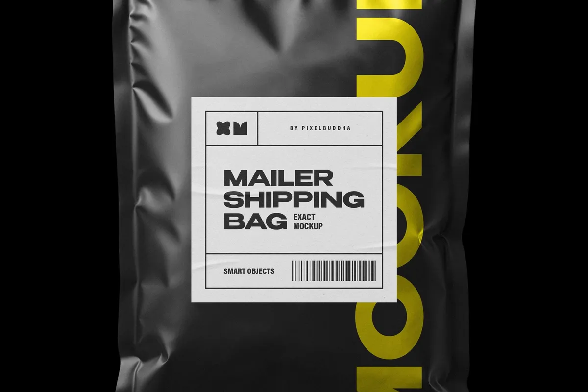 Mailer Plastic Bag Mockup