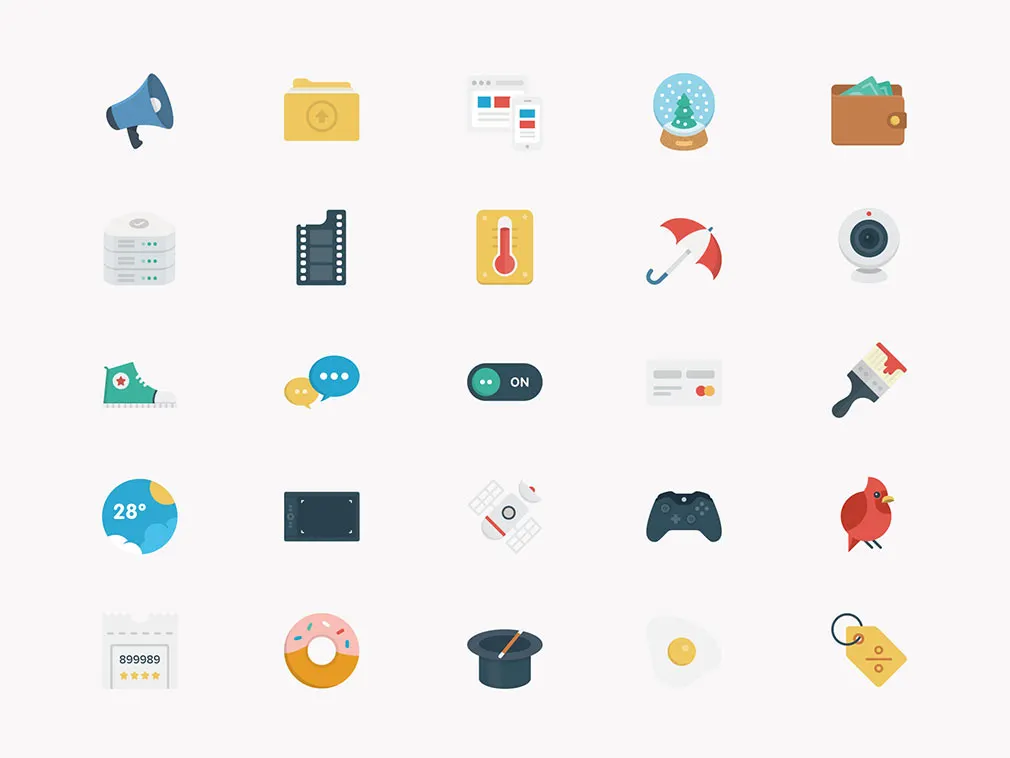 Basic Flat Icons Set