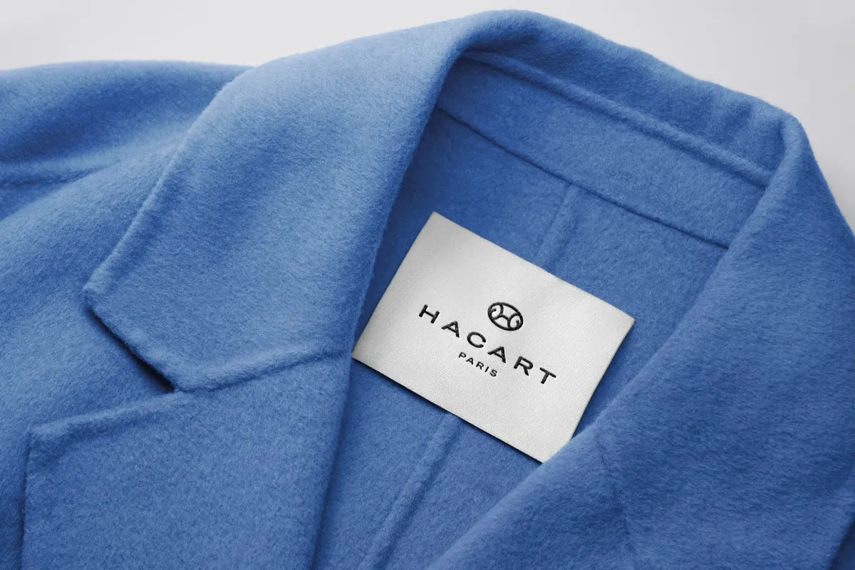Overcoat Collar Tag Mockup