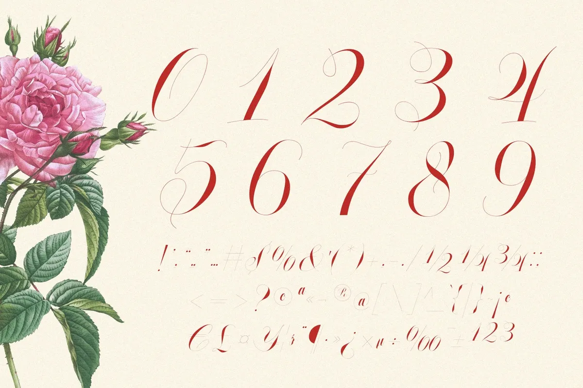 GLOWING ROMANCE — Luxury Calligraphy Font