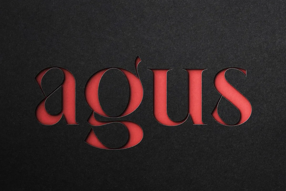 Black Paper Cutout Mockup