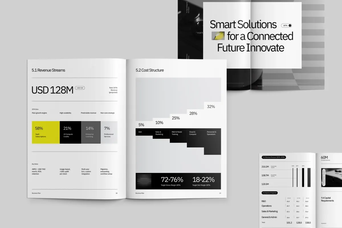 CANVA Minimalist Business Plan Template