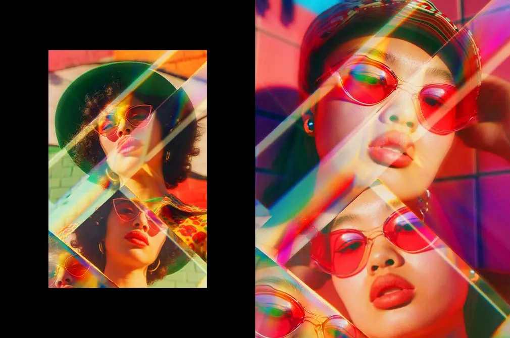 Prism Reflection Photo Effect