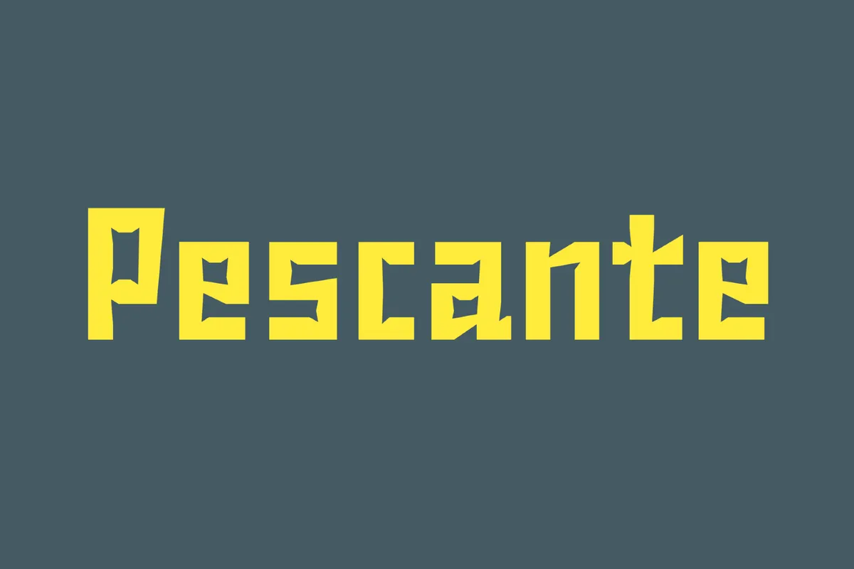 Pescante Block Font