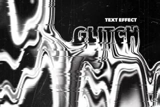 Melting Distort Text Effect