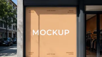 Square Storefront Banner Mockup