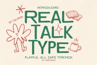 Real Talk Type - Playful Rounded Retro Font