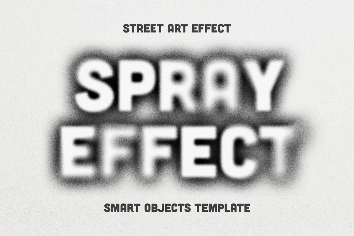 Blurry Spray Text Effect