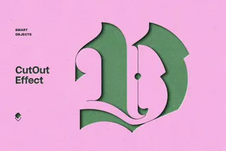 Cutout Paper Text & Logo Mockup