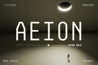 Aeion - Condensed Tech Mono Font Family