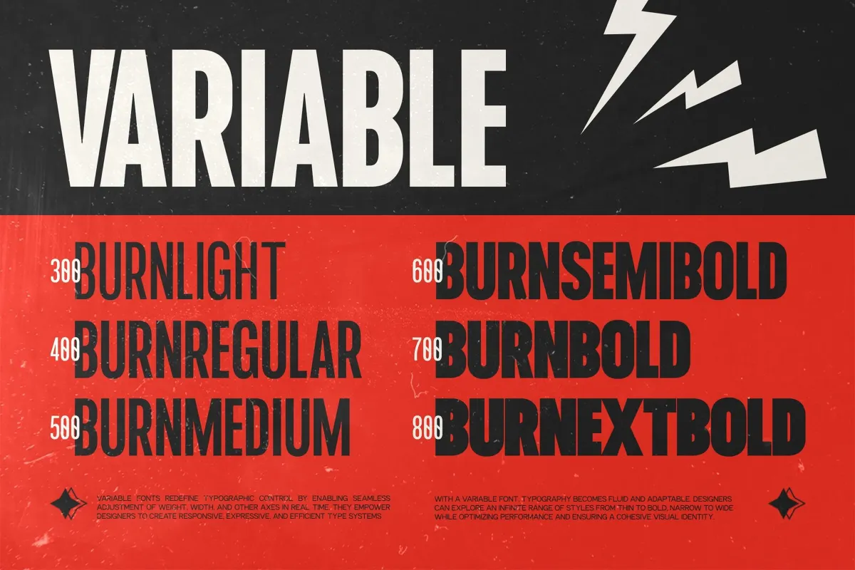 TRT Burn - Condensed Sans Font
