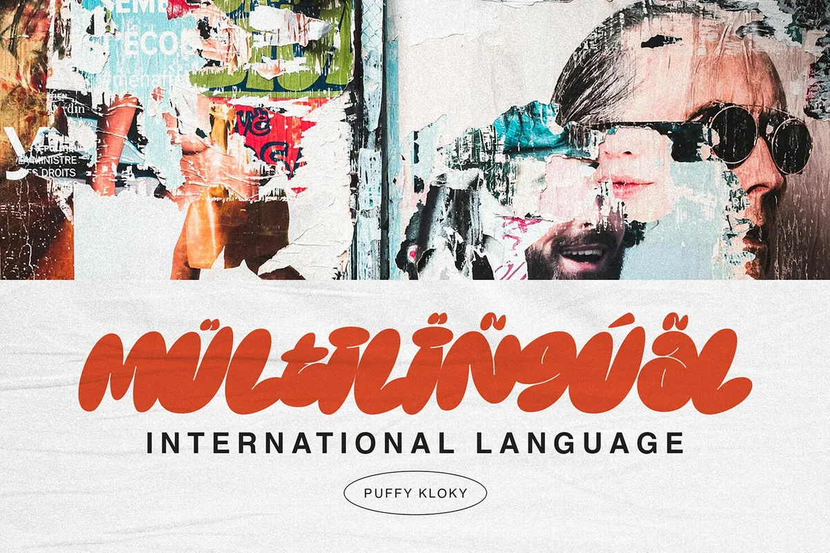 Puffy Kloky Bubble Font