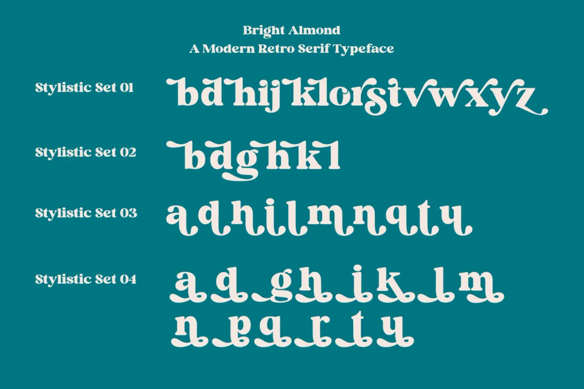 Bright Almond - Modern Retro Serif Font