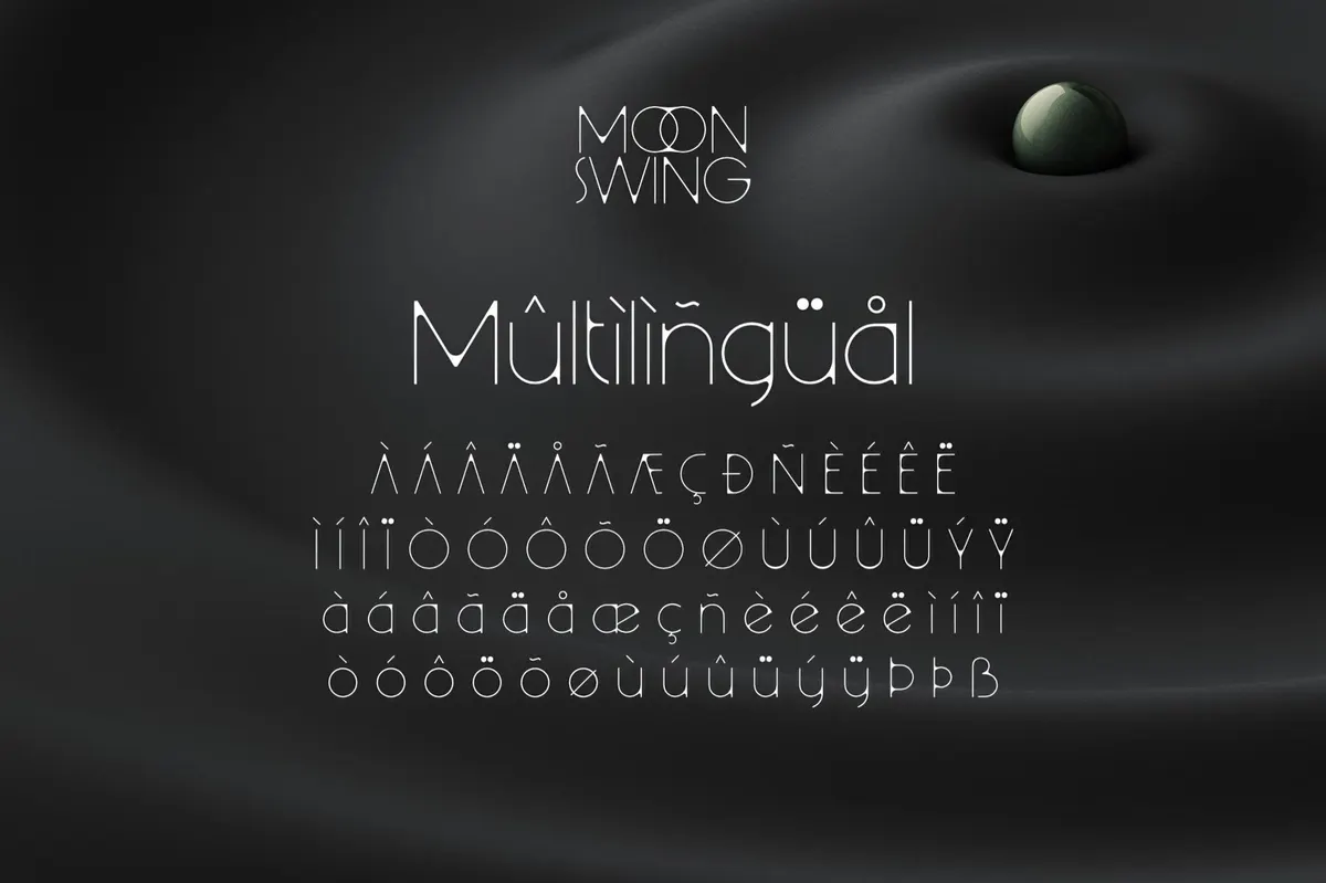 Moon Swing — Futuristic Font