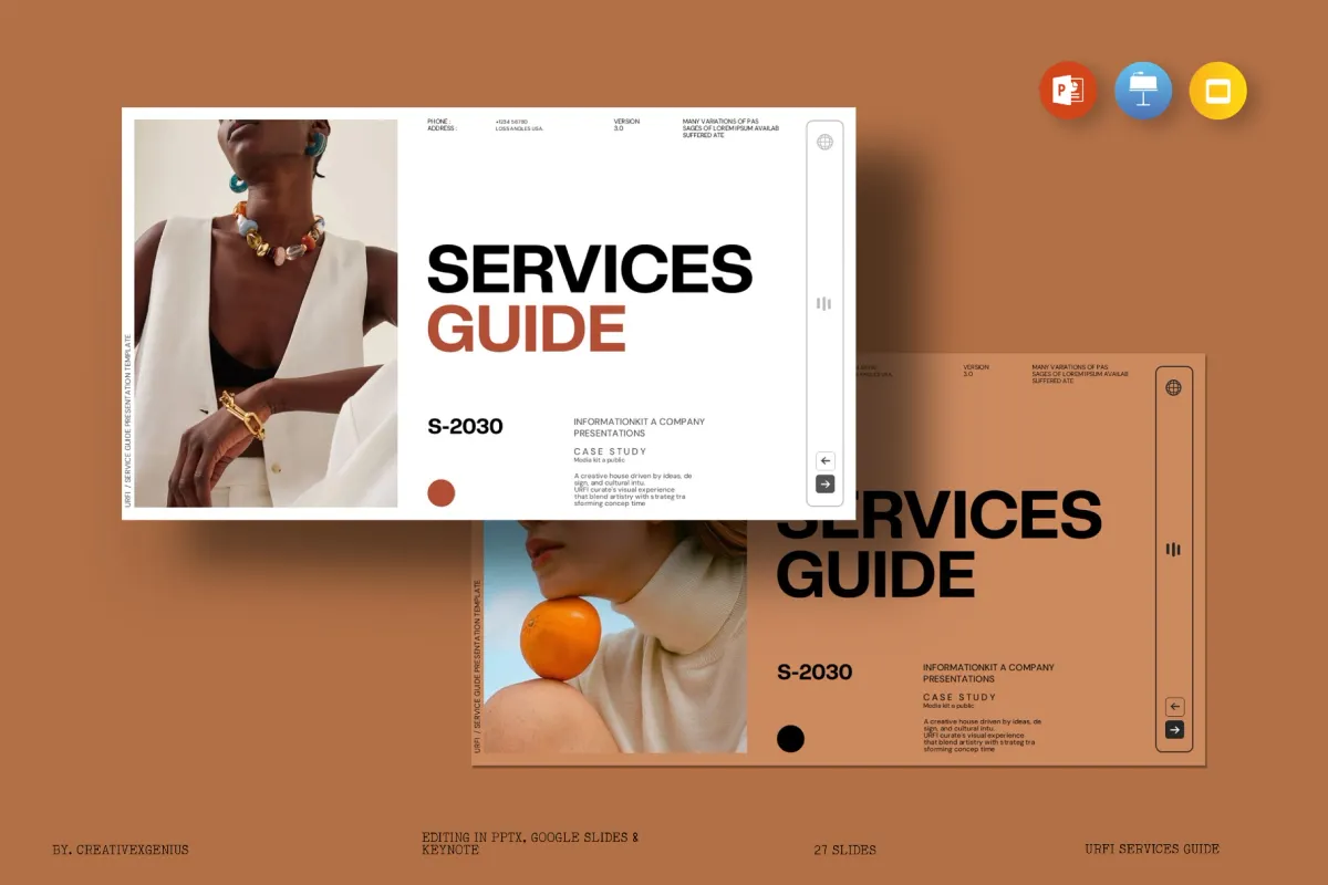 URFI - Services Guide Presentation Template