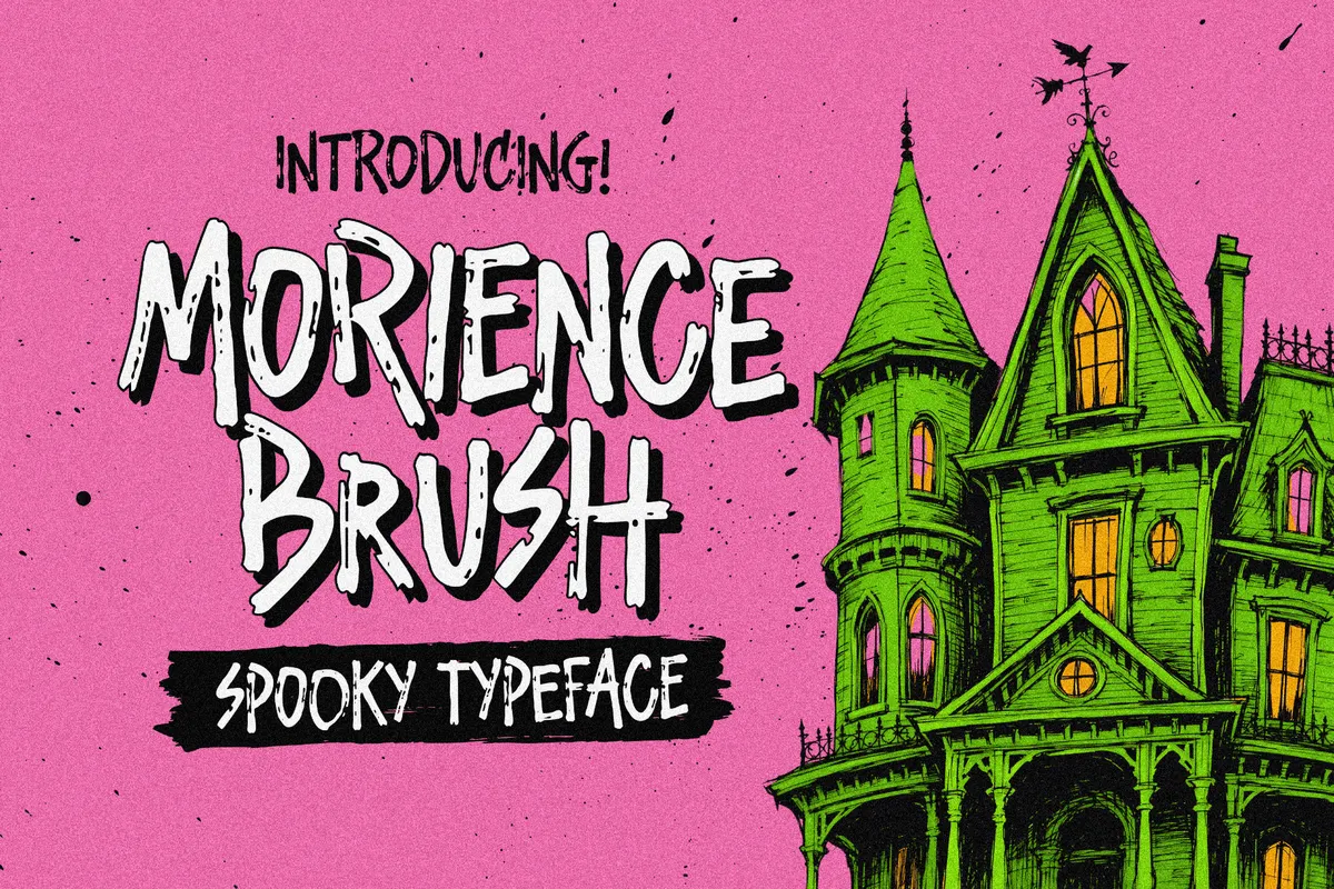 Morience - Spooky Layered Brush Font