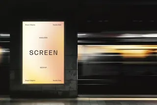 Vertical Subway Screen Mockup