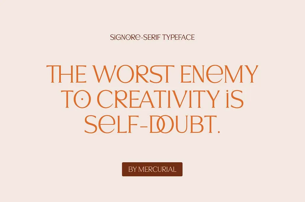 Signore Serif Typeface