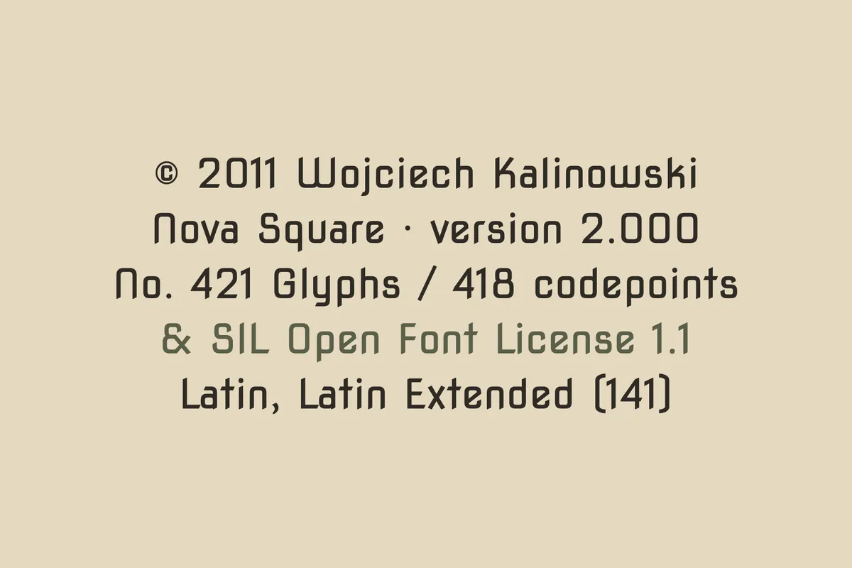 Nova Square - Free Geometric Display