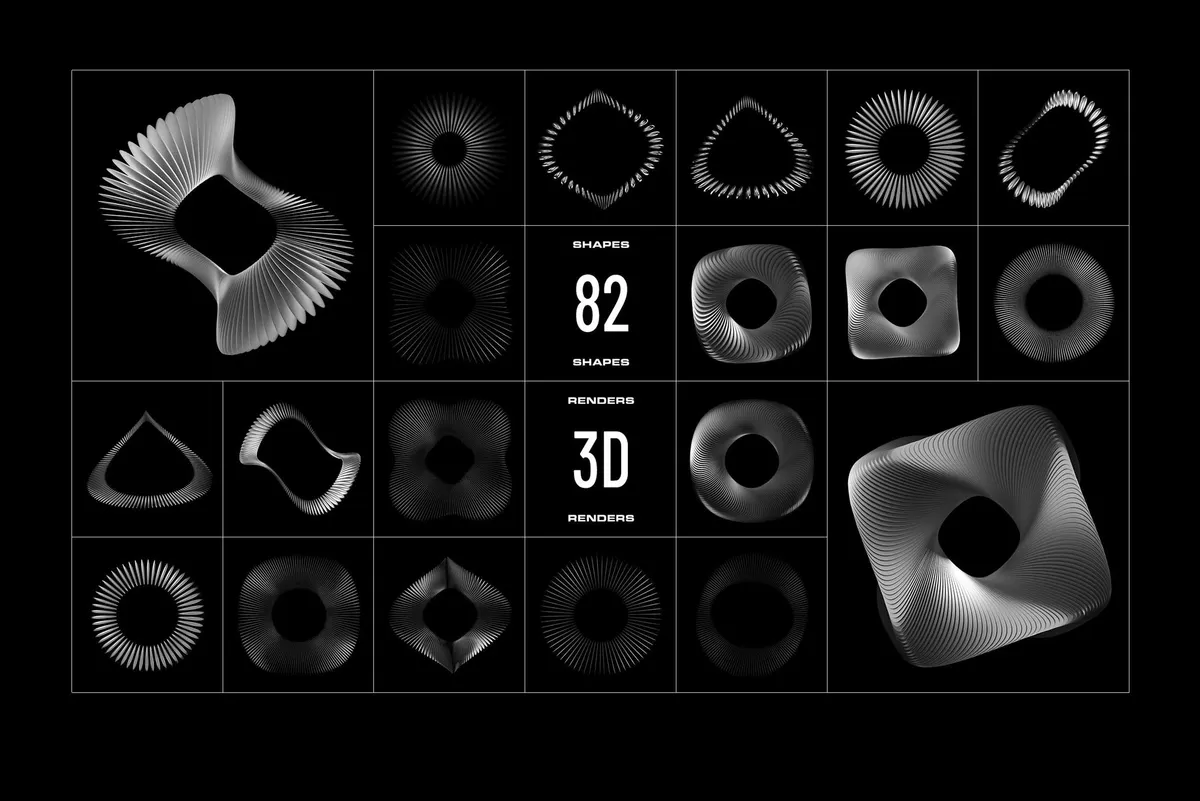 3D Chrome Circles