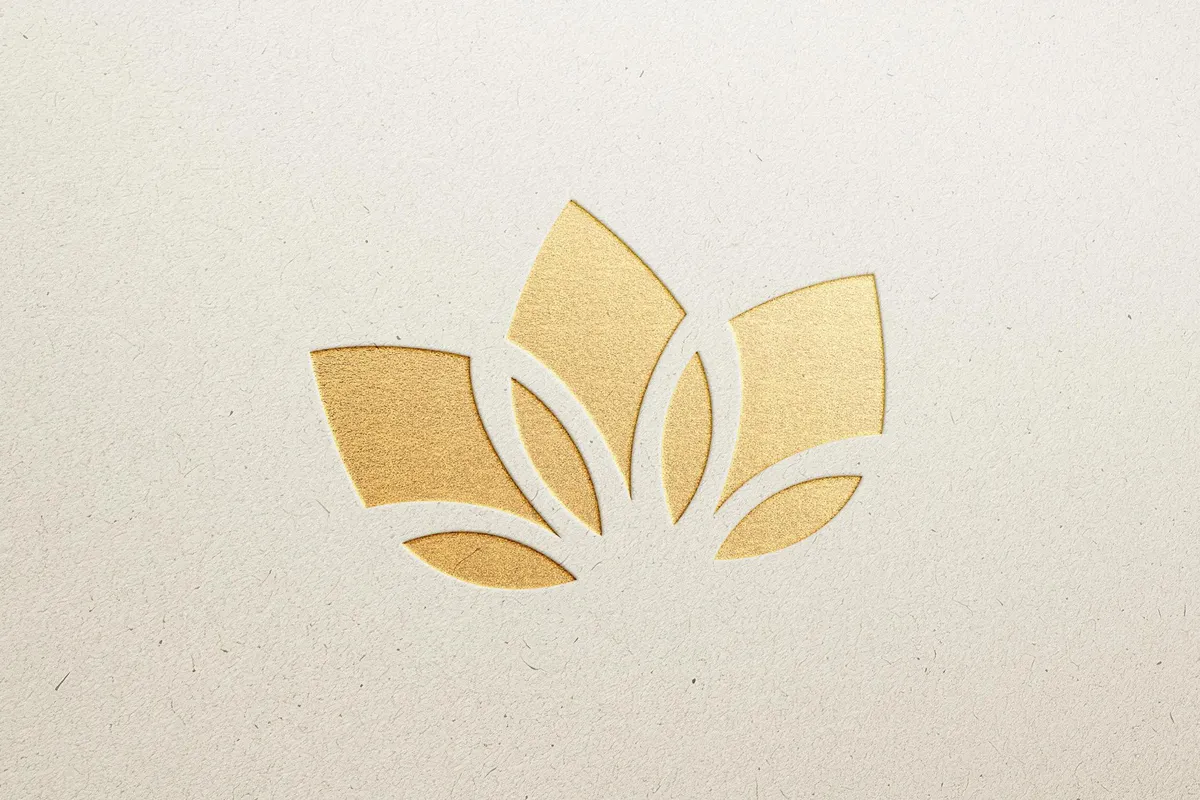 Golden Logo Mockup