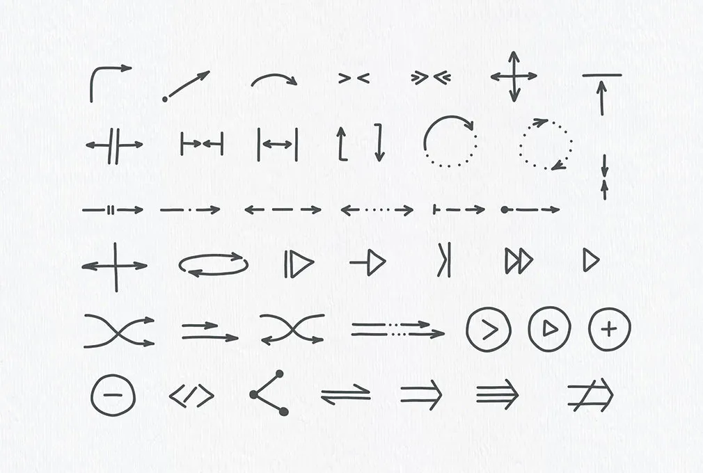 Arrow Head Vector Set