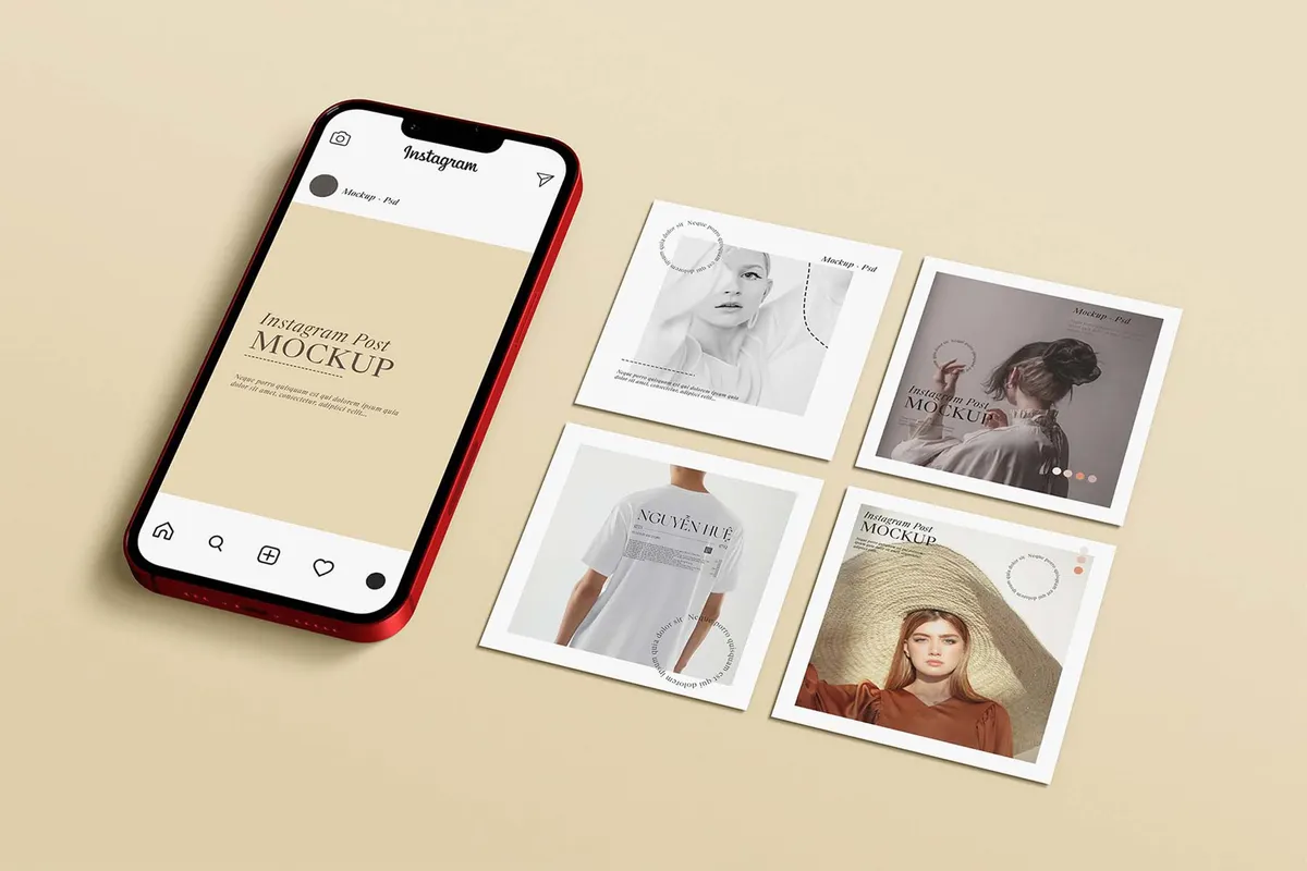 Instagram Post Mockup Vol.4