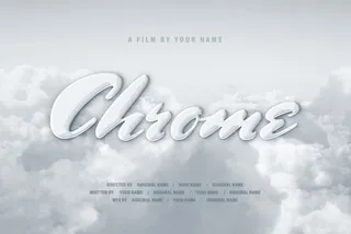 Cloud Film Title Effect