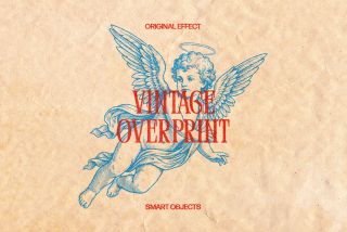 Vintage Overprint Photo Effect