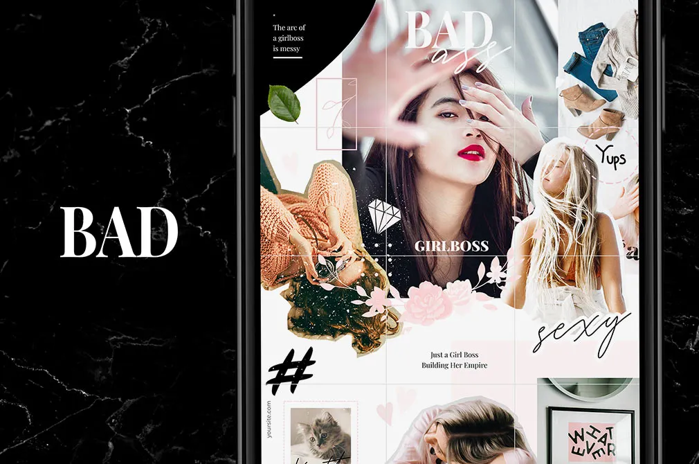 Bad Instagram Puzzle Templates