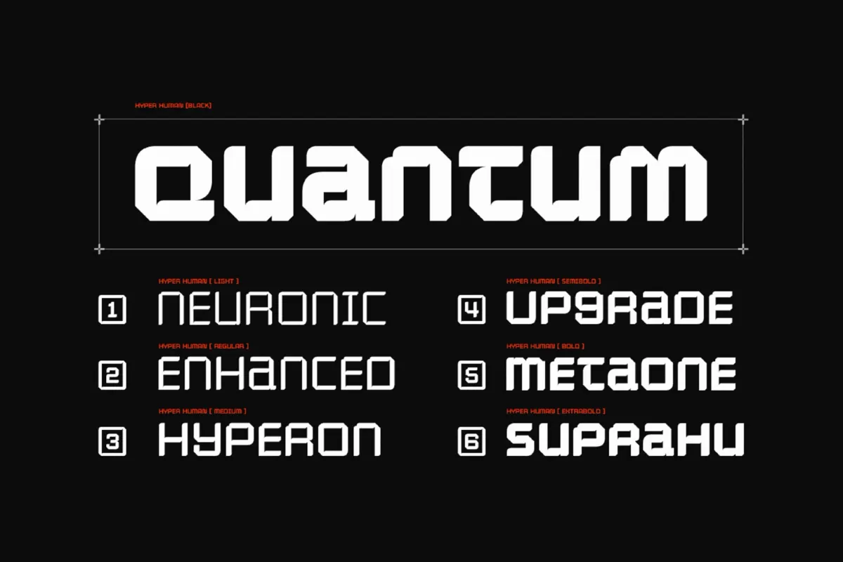 GC Hyper Human – Futuristic Tech Sans Font