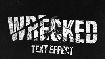 Broken Text Effect