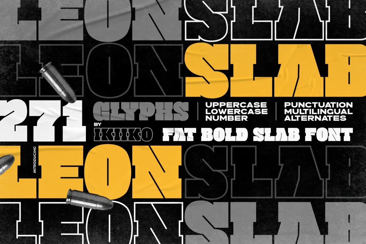 Leon Slab — Fat Font