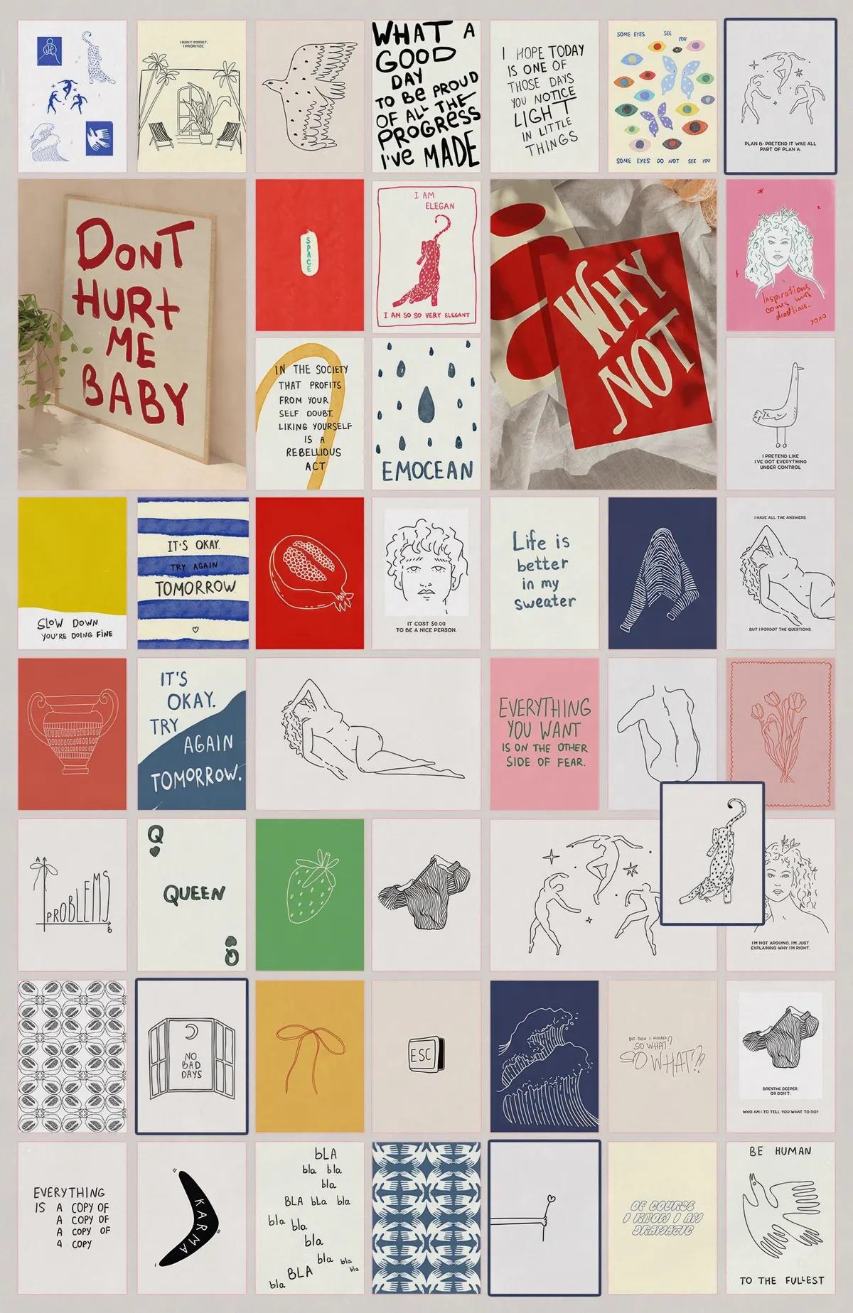MOOD. Posters & Line Art Collection