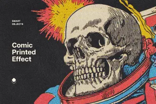 Retro Comic Print Effect