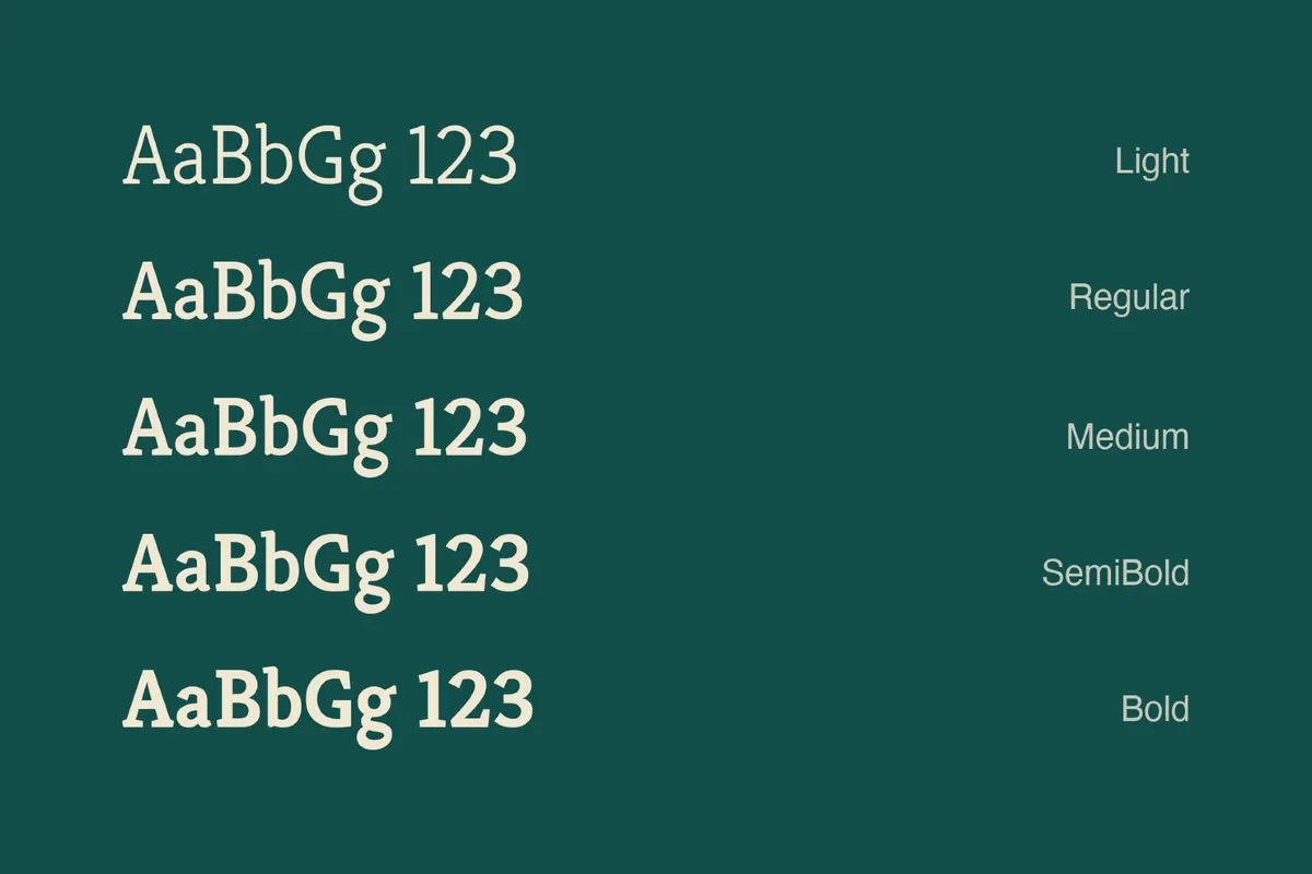 Kreon - Free Slab Serif Font Family