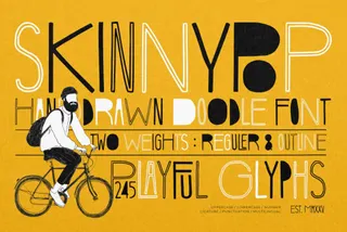 Skinny Pop Doodle Font