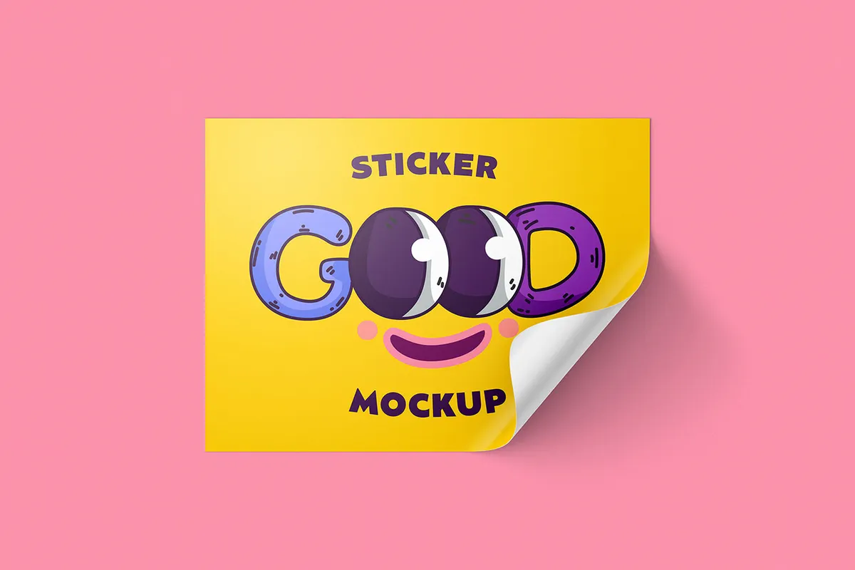 Vinyl Stickers Mockup Bundle