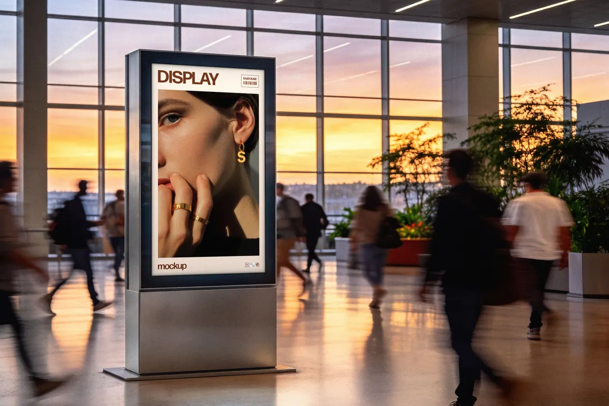 Airport Digital Display Mockup