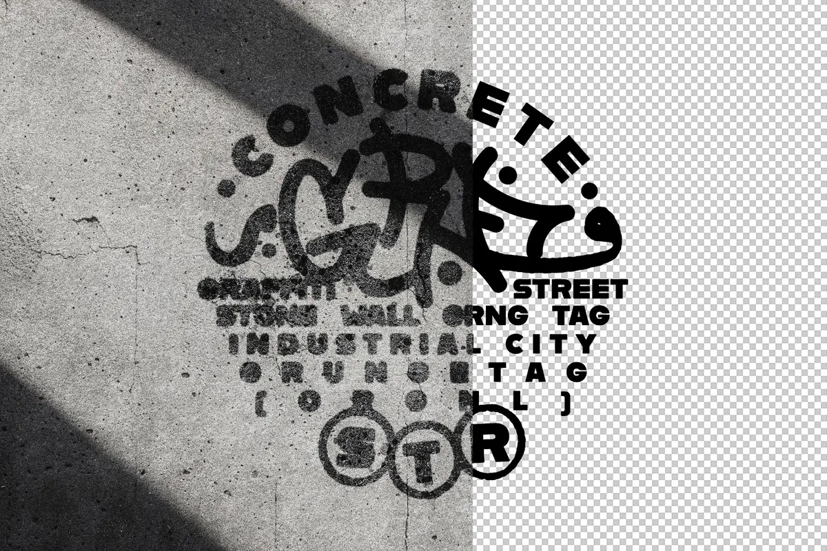 Grunge Street Concrete Text Effect