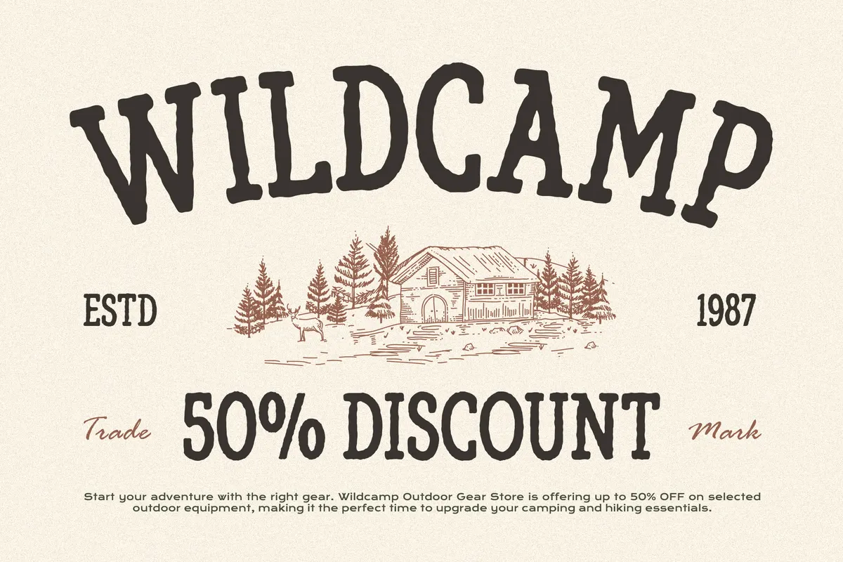 Mortberg - Rough Vintage Western Slab Serif