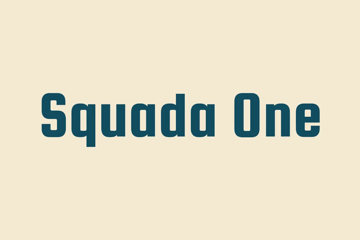 Squada One - Sports Magazine Font