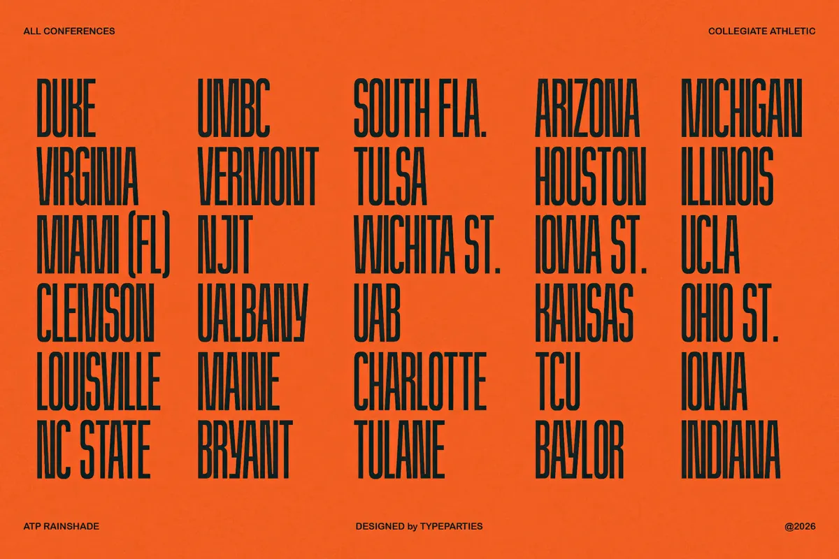 Rainshade - Condensed Display Font