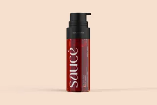 Serum Pump Bottle Mockup Front View