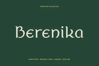 Berenika - Celtic Font Family