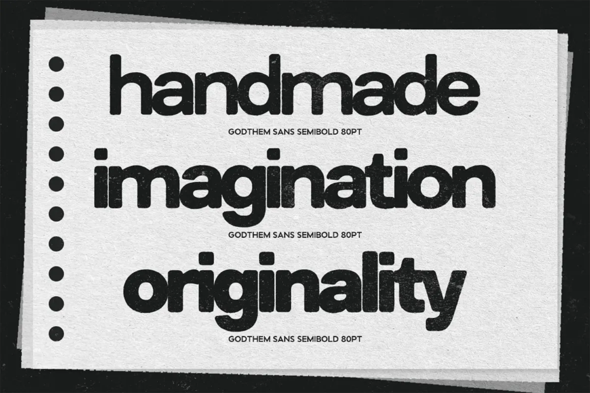 GC Godthem - Display Grunge Sans Font